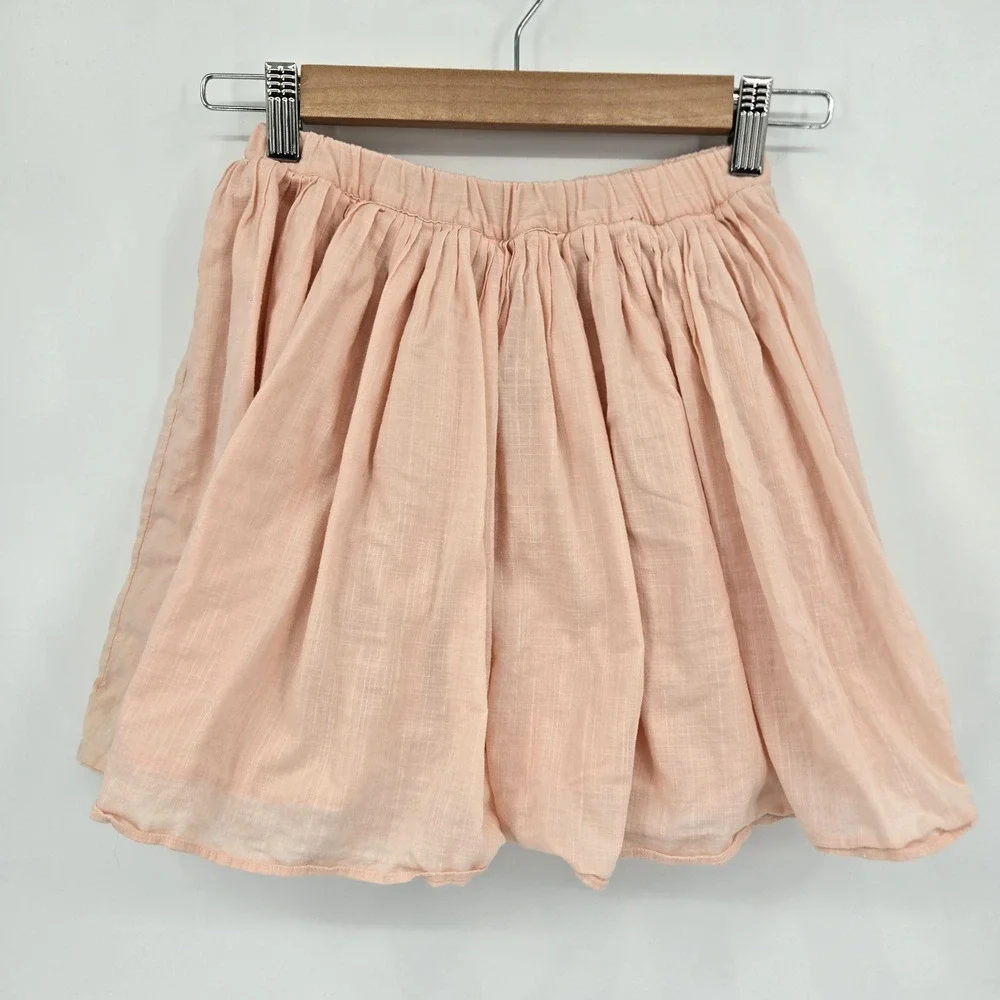 Crewcuts by J Crew Light Pink Pull On Bubble Skirt Y2K Balletcore Girls Size 6/7